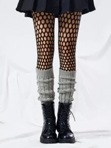 Solid Leg Warmers - Grey - View 1