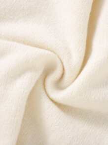 Toddler Girls Heart Pattern Popcorn Knit Jumper - Beige - View 4