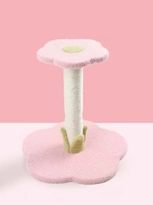 Flower Design Cat Tree - Pink - View 2