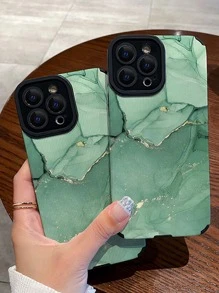 Apple Green Marble Pattern Phone Case Compatible With IPhone 11,IPhone 14 Pro Max,IPhone 13