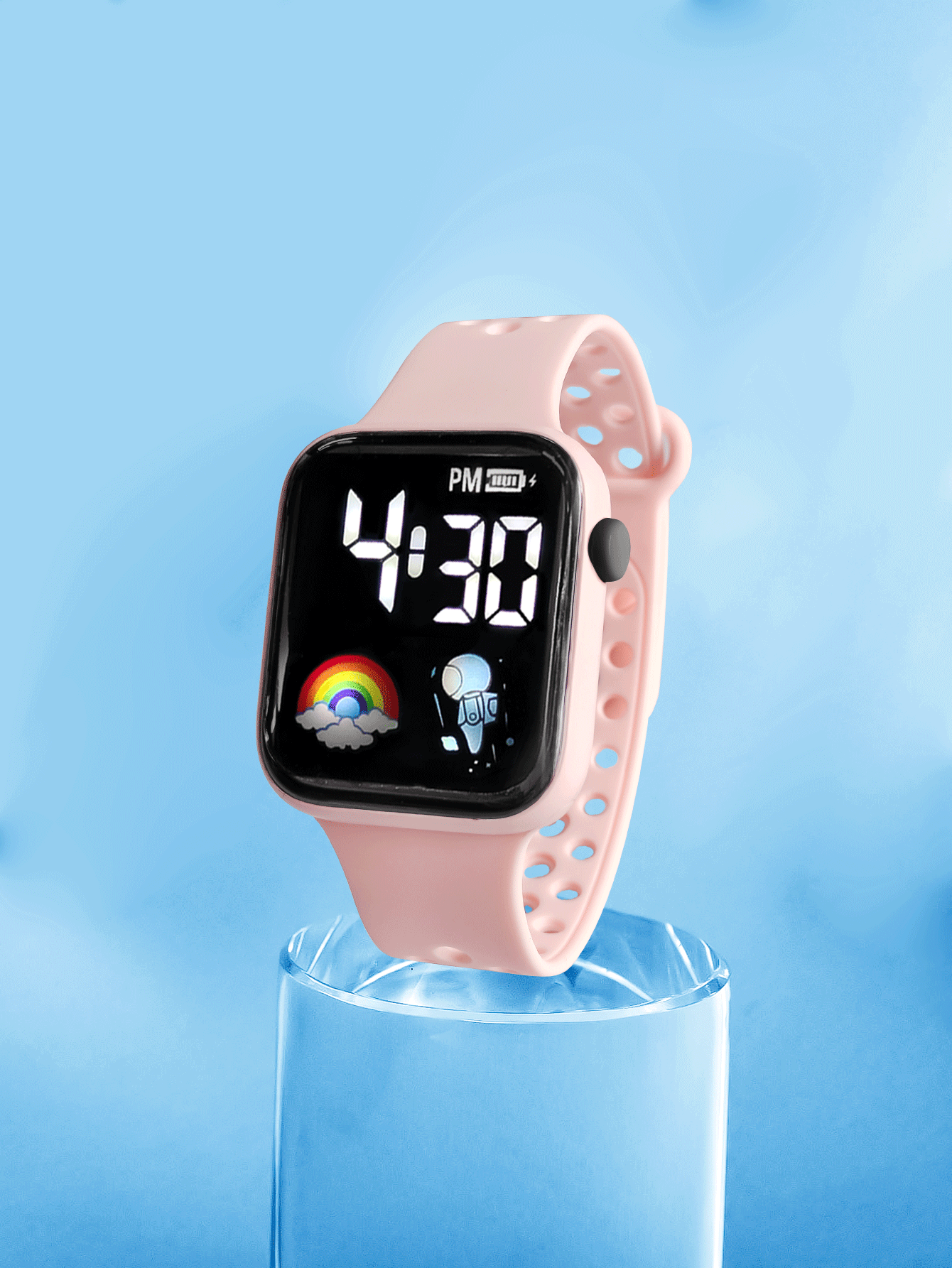 Reloj digital LED - Rosa - Añade 2