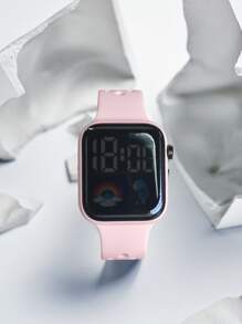 LED Digital Watch - Pink - View 3