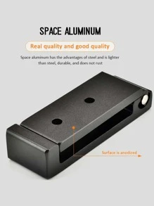 1入組可折疊牆面掛鉤 - 黑色 - 查看 7