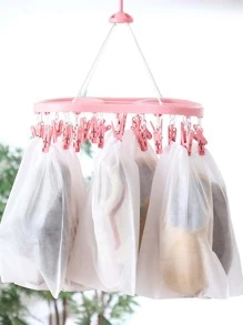 5pcs Plain Disposable Shoes Laundry Bag - White - View 5