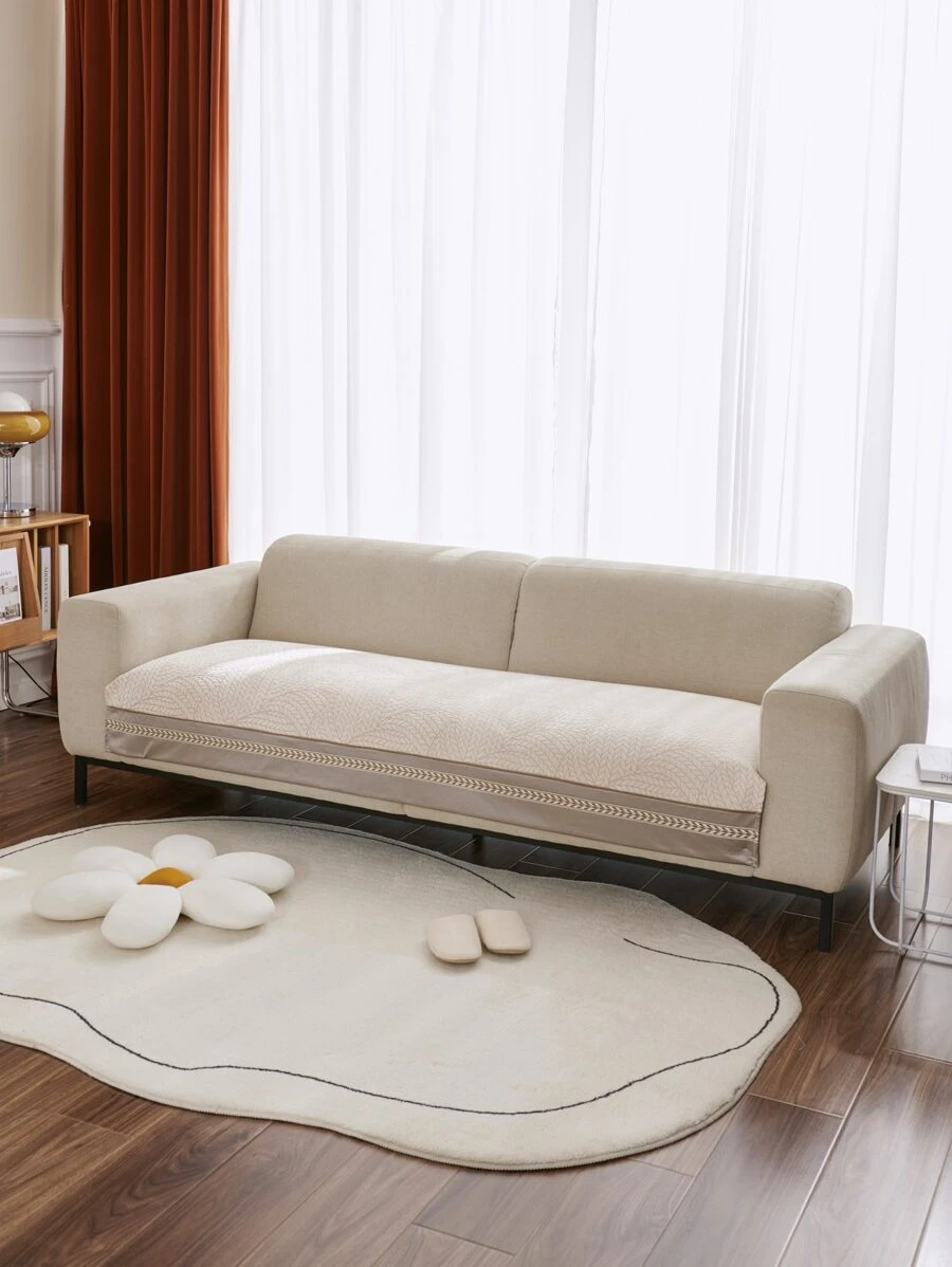 1入組提花有彈性沙發巾 - 彩色 - 查看 1