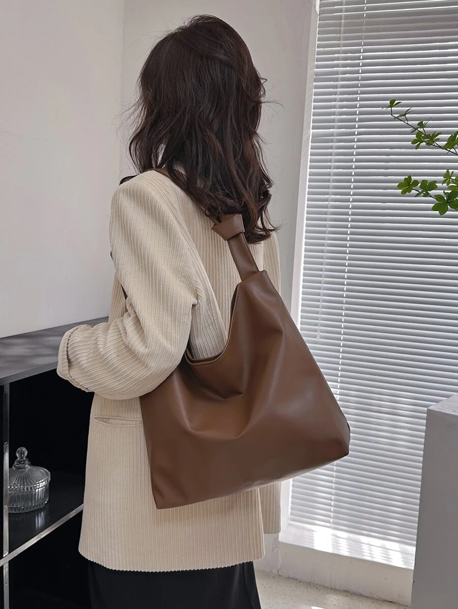 Không thấm nước , Nhẹ , Thương vụ Hàng ngày Tối giản Dung lượng lớn Túi Hobo Retro Đối với Cô gái tuổi teen NỮ Cao đẳng Sinh viên , & Cổ cồn trắng Công nhân
工人 Hoàn hảo Cho văn phòng , Cao đẳng , Làm việc , Làm Việc  , , Đến Trường học - màu nâu - Xem 1