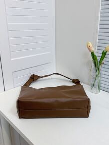Không thấm nước , Nhẹ , Thương vụ Hàng ngày Tối giản Dung lượng lớn Túi Hobo Retro Đối với Cô gái tuổi teen NỮ Cao đẳng Sinh viên , & Cổ cồn trắng Công nhân
工人 Hoàn hảo Cho văn phòng , Cao đẳng , Làm việc , Làm Việc  , , Đến Trường học - màu nâu - Xem 2