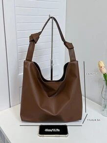 Không thấm nước , Nhẹ , Thương vụ Hàng ngày Tối giản Dung lượng lớn Túi Hobo Retro Đối với Cô gái tuổi teen NỮ Cao đẳng Sinh viên , & Cổ cồn trắng Công nhân
工人 Hoàn hảo Cho văn phòng , Cao đẳng , Làm việc , Làm Việc  , , Đến Trường học - màu nâu - Xem 8