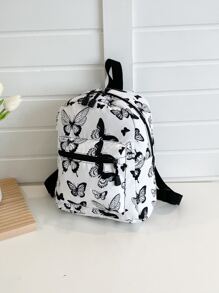 3pcs Animal Print Nylon Backpack,Women's Fashion Multi Zipper,Small Purse For Work, School Bag Set, School Essential Stuff For Women, Girls & Students, Student Bag Sets With Pencil CaseLarge Capacity,With Pencil Case,Classic Casual, Suitable For Teen Girls Women College Students,Boys And Men, Perfect For Back To School,First Day Of School,College,Middle School, High School - Black and White - View 5