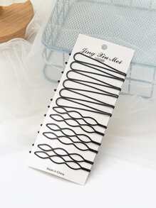 12pcs Geometric Clips (Paper Card Is For Display Purposes Only) (Slight Paint Chipping Due To Spray Paint Process Is Normal) Hair Clips Hair Claws Hair Slide Hair Barrettes, School Stuff, Hair Accessories, Head Accessories, Hairpin - Black - View 10
