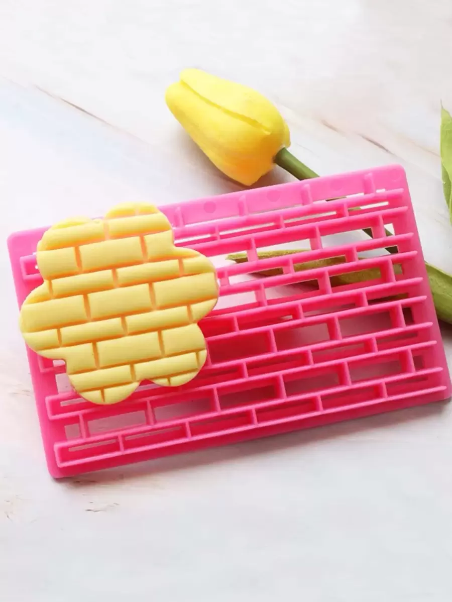 قطعة نمط فندان المزخرف زهرة قاطعة البسكويت قوالب البسكويت الجليد النقش تزيين القاطع أدوات كعكة