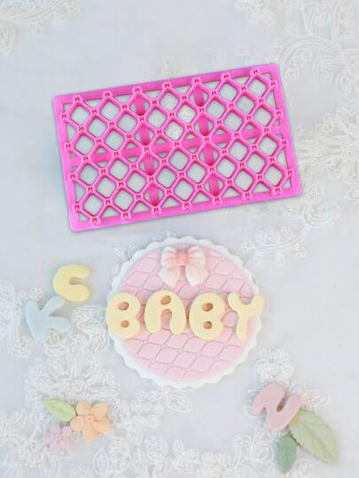 1pc Plastic Polymer Clay Stamp Tools Pottery Embossing Mold Flowers Diamond Printing Mould DIY Pottery Texture Sculpture Model