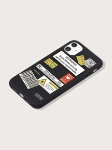 Ốp lưng điện thoại họa tiết cảnh báo Ngày của Cha, tương thích với iPhone phiên bản quốc tế, không phải phiên bản nội địa. - màu đen - Xem 2