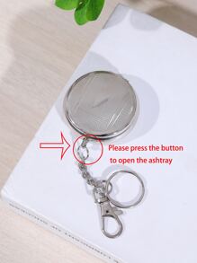 1入組便攜多功能煙灰缸 - 灰色 - 查看 3