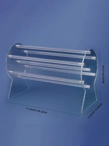 1pc Clear Acrylic Multi-purpose Hair Band Storage & Display Stand - Clear - View 3