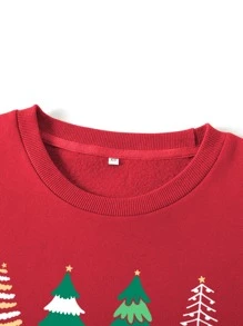 SHEIN LUNE 聖誕圖案保暖衛衣