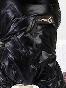 DADAGOU Pet Jacket, Thickened, Four-legged, Autumn And Winter New Jacket To Keep Warm - Black - View 4
