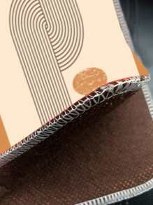 1pc Geometric Pattern Kitchen Rug - Multicolor - View 6