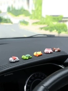 1入組隨機卡通設計車內裝飾品 - 彩色 - 查看 1