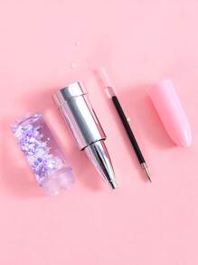 随机颜色创意文具口红笔迷人学生水笔0.5mm黑色中性笔女生