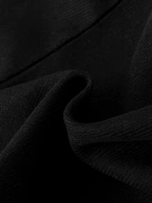 Girls Elastic Waist Wide Leg Trousers - Black - View 3