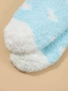 5雙愛心圖案中筒襪