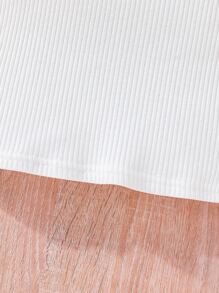 Toddler Girls Ruffle Trim Bow Front Tee & Pleated Skirt - Multicolor - View 6