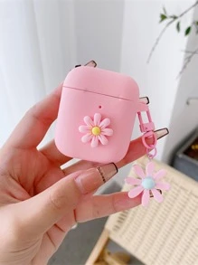 Funda de auriculares con diseño de flor - Multicolor - Ver 1
