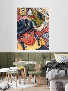 Ashley Baxter Figure Graphic Wall Sticker - Multicolor - View 2