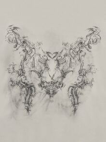 Women's Printed Round Neck Long Sleeve Cropped Casual T-Shirt, Summer - Light Grey - View 4