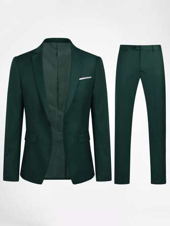 CLOUDSTYLE Men Flap Detail 2 In 1 Blazer & Tailored Pants
