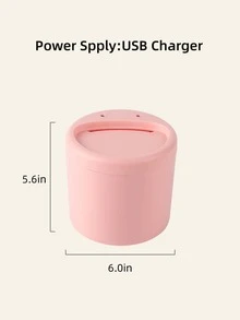 1pc Plain USB Desk Humidifier - Pink - View 4