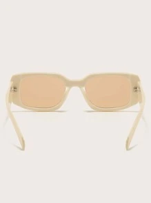 1pc Women's Plastic Bohemian Style Square Fashion Glasses, Fashion Outdoor Travel Accessory For Summer Beach Vacation,Outdoor,Travel