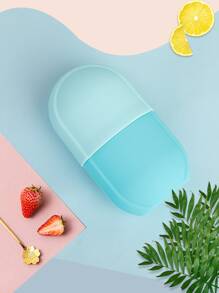 قالب مكعبات الثلج بلونين عشوائيين وقالب ثلج صغير من السيليكون ومكعب ثلج للوجه متعدد الوظائف وقالب وجه ثلج لبشرة مشرقة