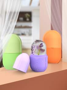 قالب مكعبات الثلج بلونين عشوائيين وقالب ثلج صغير من السيليكون ومكعب ثلج للوجه متعدد الوظائف وقالب وجه ثلج لبشرة مشرقة