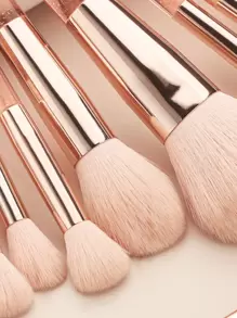 Juego de brochas de maquillaje, 20 piezas minimalistas multifuncionales, herramienta de maquillaje cosmético para principiantes, brochas de maquillaje/cosméticas, juego de brochas, juego de brochas de maquillaje, juego de maquillaje completo, juego de brochas de maquillaje, kit de maquillaje completo, juego de brochas, juego de brochas de maquillaje, set de regalo de maquillaje, set - Rosa - Ver 3