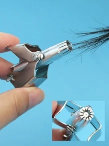 1pc Stainless Steel Nose Hair Trimmer - Silver - View 6