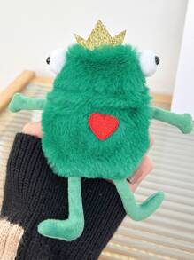 卡通可愛青蛙毛絨耳機保護套 - 彩色 - 查看 4