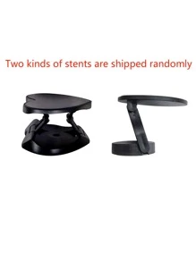 Heart Print Phone Case With Stand-Out Phone Grip - Black and White - View 7