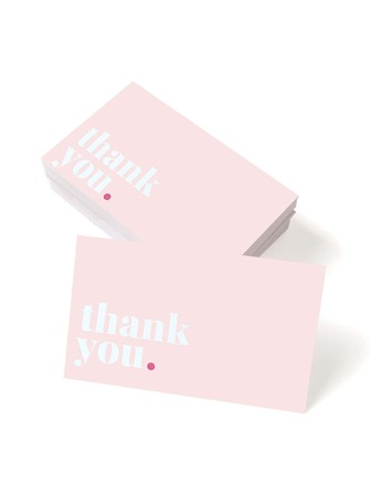 50 st Slogan Graphic Tackkort