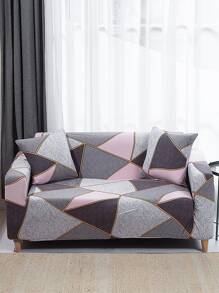 1pc Mô hình hình học Ghế sofa căng và 1pc Đệm không có chất độn - Nhiều màu - Xem 1