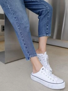 DAZY High Rise Crop Mom Jeans
