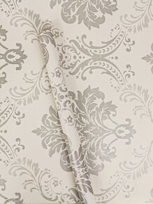 1pc Royal Floral Pattern Wall Sticker, Nordic Style PVC Waterproof Wall Paper For Home Decor,Renovation Stickers Peel Wall Panels,Wall Paper, Wallpapers,Spring Decoration Items Refresh Your Home,Rama Decoration Stickers - Multicolor - View 4