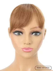 الشعر البشري العذراء توبر بني فاتح الجزء العلوي هيربيسي الهواء الانفجارات على التوالي دون السوالف للنساء لون بني فاتح - S30 - مشاهدة 7