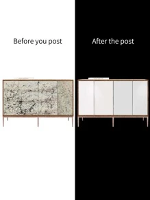 1 tờ giấy dán tường trơn, giấy dán tường PVC chống thấm nước hiện đại cho nhà bếp, nhà ở, miếng dán cải tạo, tấm ốp tường bong tróc, giấy dán tường, giấy dán tường, vật dụng trang trí mùa xuân làm mới ngôi nhà của bạn, miếng dán trang trí Rama - trắng - Xem 6