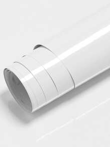 1 tờ giấy dán tường trơn, giấy dán tường PVC chống thấm nước hiện đại cho nhà bếp, nhà ở, miếng dán cải tạo, tấm ốp tường bong tróc, giấy dán tường, giấy dán tường, vật dụng trang trí mùa xuân làm mới ngôi nhà của bạn, miếng dán trang trí Rama - trắng - Xem 7