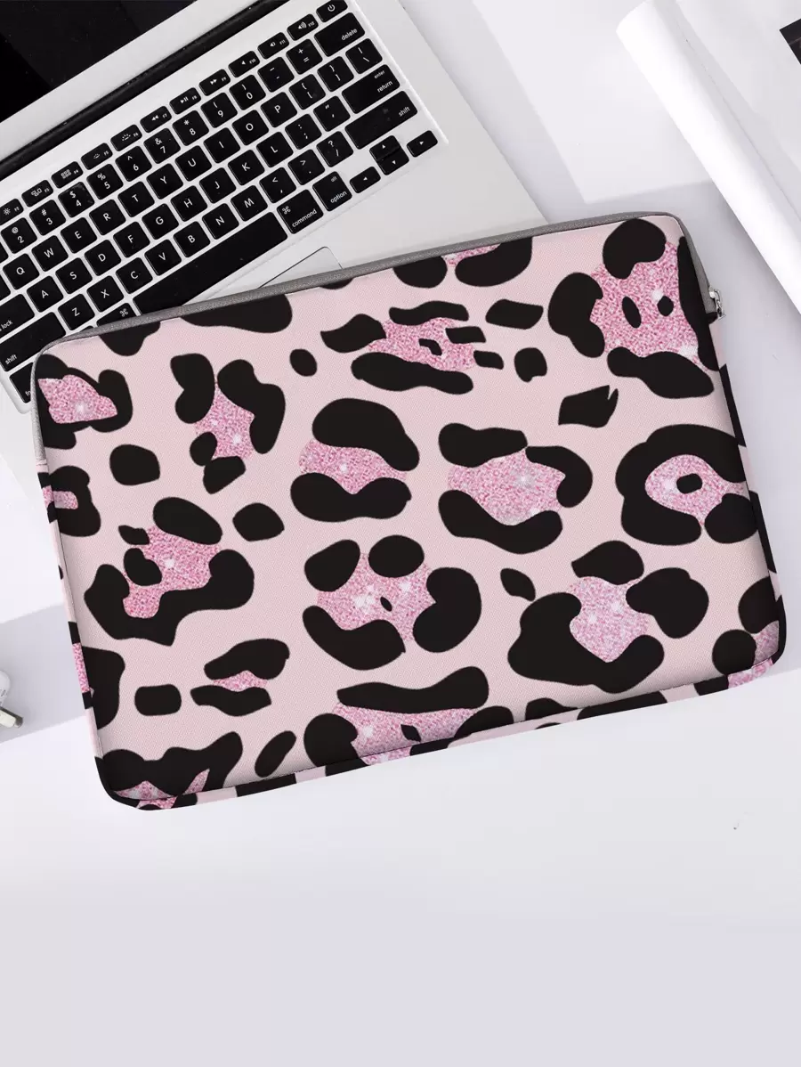 Leopard Print Laptop Bag