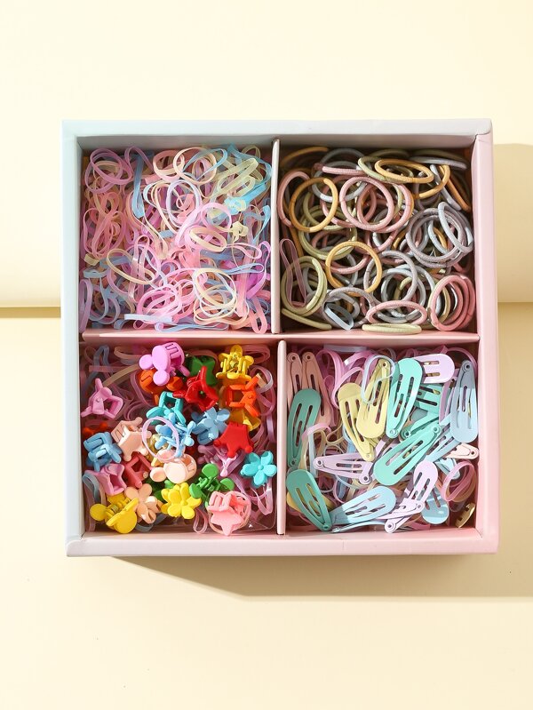 1160入組小女童花朵裝飾髮飾