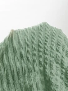 Soleia 抽繩前鏤空繞頸短上衣 - 薄荷綠 - 查看 6
