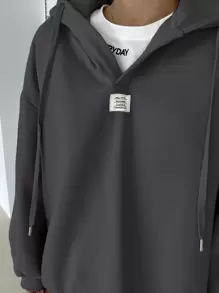 DAZY Women's Casual Hooded Fleece Sweatshirt, Autumn/Winter Hoodies - Dark Grey - View 5